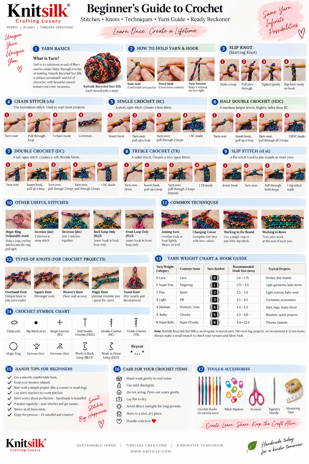 Beginner's Guide to Crocheting with Silk Yarn