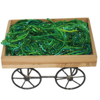 Knitsilk Recycled Sari Silk Beads Yarn – Green | 100g, 80+ Yards