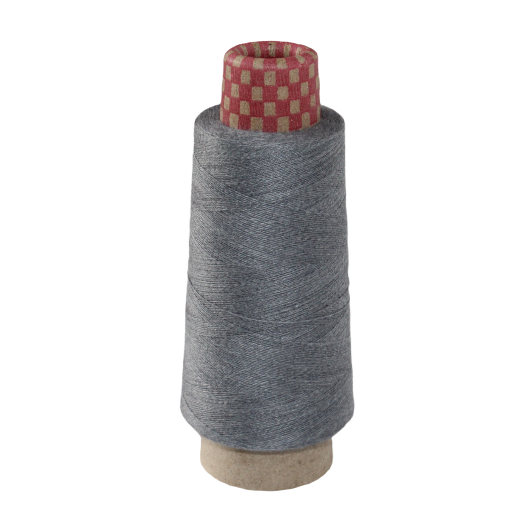 Knitsilk Silk Cotton Blend Yarn – Grey | 2/60NM Ultra-Fine Thread | 1400+ Yards | 50g