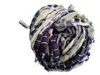 Knitsilk Recycled Shibori Sari Silk Ribbon Yarn – Super Bulky | Black | Crochet, Knitting, Embroidery & Jewelry Making | 100g / 30 Yards