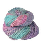 Knitsilk Silk Wool Blend Yarn Singles | 100g Merino Silk Yarn for Knitting & Crochet | Hand-Dyed Tonal Variegated Sport/DK Weight Wool | Fair Trade Natural Yarn (Ganges)