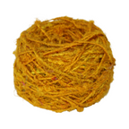Knitsilk Recycled Sari Silk Yarn - Mustard | 85 Yards | 100g | 1 Gum Ball