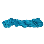 Knitsilk Recycled Sari Silk Ribbon Yarn – Super Bulky | Aqua blue | Crochet, Knitting, Embroidery & Jewelry Making | 100g / 30 Yards