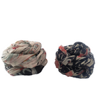 Knitsilk 100% Silk Chiffon Frayed Bulky Printed Ribbon – 25 Yards x 2 Count | Ultra-Soft, Handcrafted Luxury for Creative Projects | Limited Edition