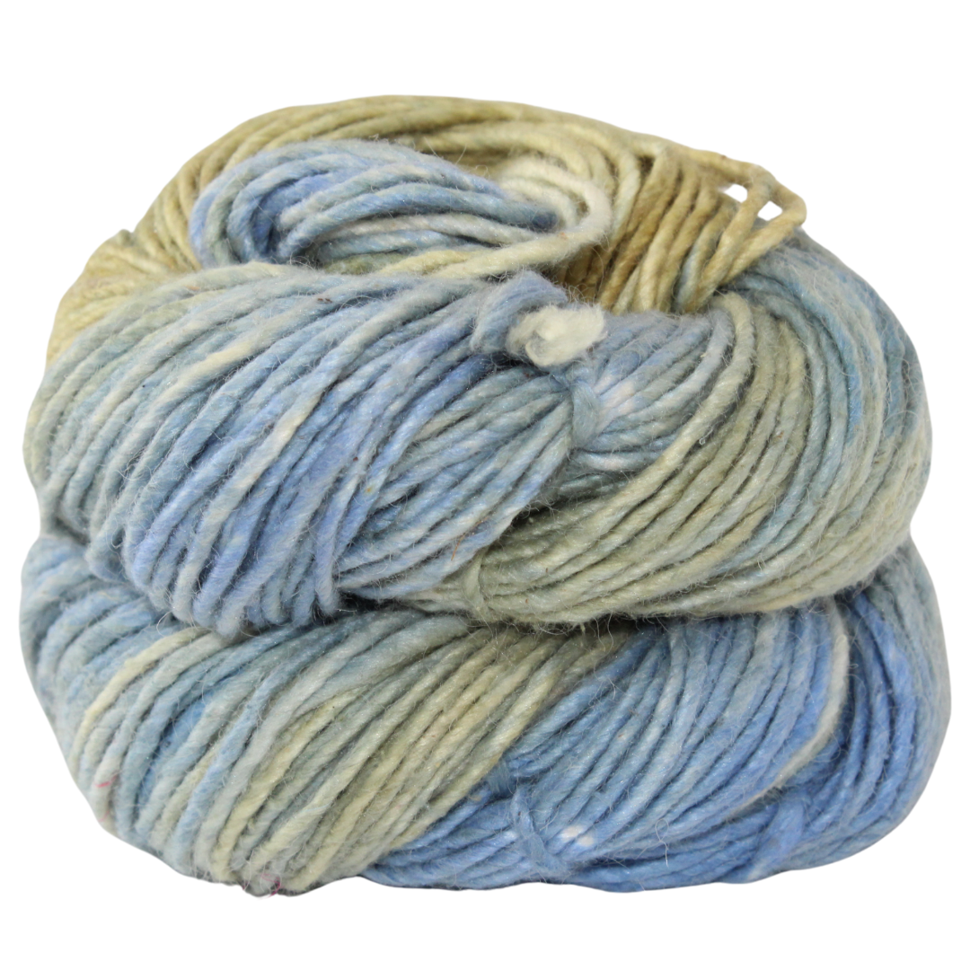 Knitsilk Silk Wool Blend Yarn Singles | 100g Merino Silk Yarn for Knitting & Crochet | Hand-Dyed Tonal Variegated Sport/DK Weight Wool | Fair Trade Natural Yarn (Nile)