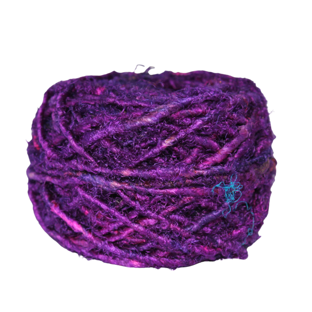 Knitsilk Recycled Sari Silk Yarn - Magenta | 85 Yards | 100g | 1 Gum Ball