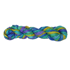 Knitsilk Recycled Sari Silk Ribbon Yarn – Super Bulky | Multicolor | Crochet, Knitting, Embroidery & Jewelry Making | 100g / 30 Yards