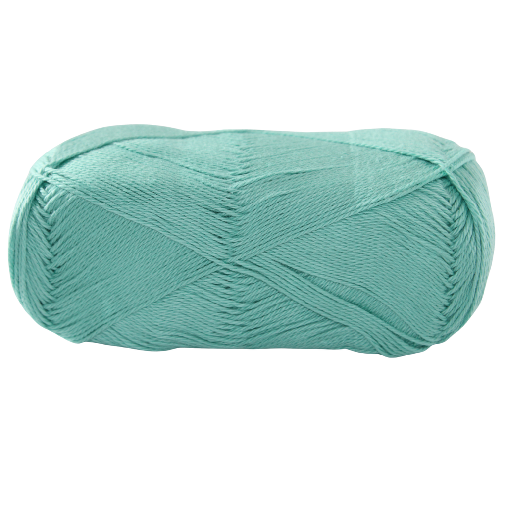 Knitsilk CottonMuse – 100% Gassed Mercerized Cotton Yarn| 4 x 75g (Total 1528 Yards), Soft, Matte Finish, Light green | Premium Crochet Thread for Apparel & DIY Crafts | Pack of 4