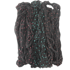 Knitsilk 3-Pack Black Polka Dot Mulberry Silk Chiffon Ribbons – 25+ Yards Each | Blue, Rust & Brown Dots | Craft, Gift Wrapping, Décor & Hair Bows