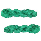 Knitsilk Recycled Sari Silk Ribbon Yarn – Super Bulky | Green | Crochet, Knitting, Embroidery & Jewelry Making | 100g / 30 Yards