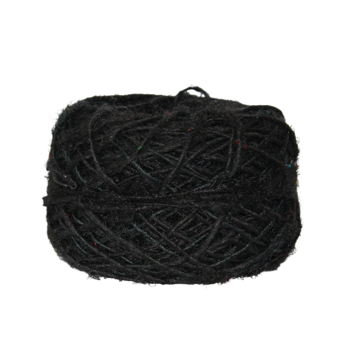 Knitsilk Recycled Sari Silk Yarn - Black | 85 Yards | 100g | 1 Gum Ball