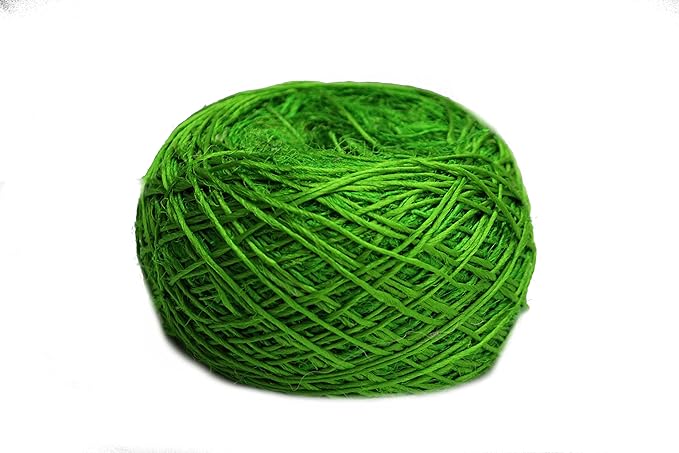 Knitsilk Premium Ball Recycled Sari Silk Yarn - Parrot Green - 100gm, 150yards