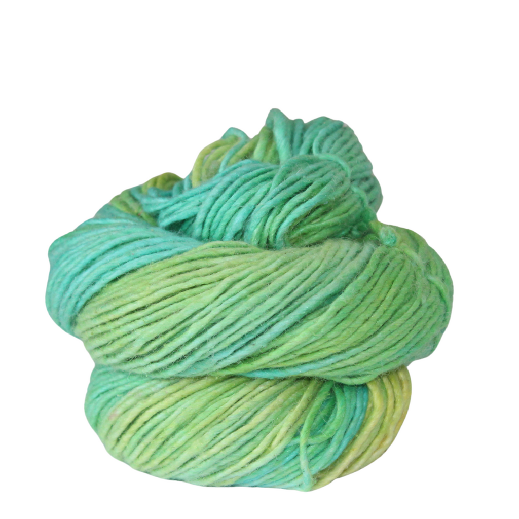 Knitsilk Silk Wool Blend Yarn Singles | 100g Merino Silk Yarn for Knitting & Crochet | Hand-Dyed Tonal Variegated Sport/DK Weight Wool | Fair Trade Natural Yarn (Mississipi)