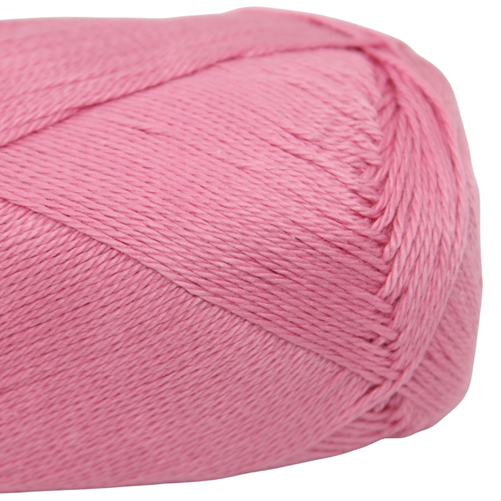 Knitsilk CottonMuse – 100% Gassed Mercerized Cotton Yarn| 4 x 75g (Total 1528 Yards), Soft, Matte Finish, Pink | Premium Crochet Thread for Apparel & DIY Crafts | Pack of 4