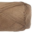 Knitsilk CottonMuse – 100% Gassed Mercerized Cotton Yarn| 4 x 75g (Total 1528 Yards), Soft, Matte Finish, Brown | Premium Crochet Thread for Apparel & DIY Crafts | Pack of 4