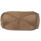 Knitsilk CottonMuse – 100% Gassed Mercerized Cotton Yarn| 4 x 75g (Total 1528 Yards), Soft, Matte Finish, Brown | Premium Crochet Thread for Apparel & DIY Crafts | Pack of 4