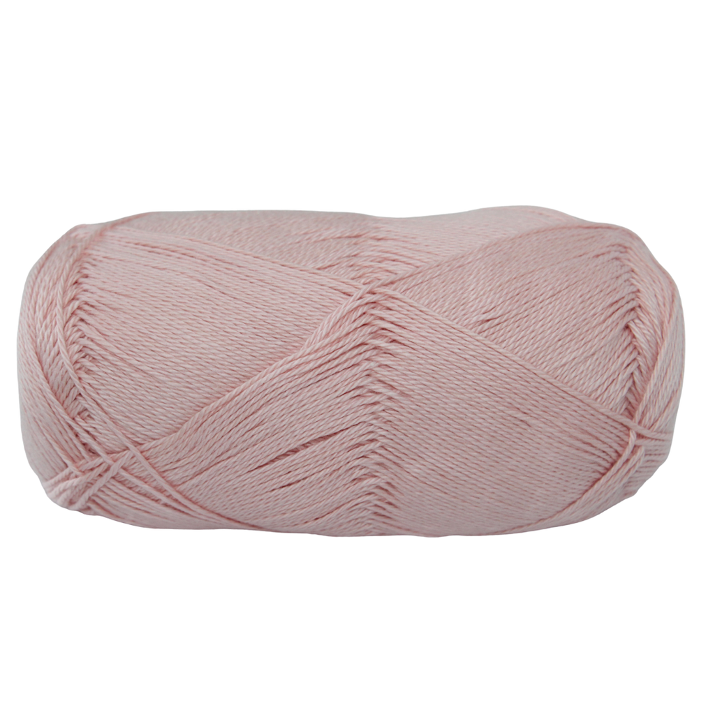 Knitsilk CottonMuse – 100% Gassed Mercerized Cotton Yarn| 4 x 75g (Total 1528 Yards), Soft, Matte Finish, Light pink | Premium Crochet Thread for Apparel & DIY Crafts | Pack of 4