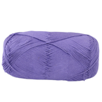 Knitsilk CottonMuse – 100% Gassed Mercerized Cotton Yarn| 4 x 75g (Total 1528 Yards), Soft, Matte Finish, Purple | Premium Crochet Thread for Apparel & DIY Crafts | Pack of 4