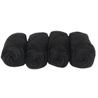 Knitsilk CottonMuse – 100% Gassed Mercerized Cotton Yarn| 4 x 75g (Total 1528 Yards), Soft, Matte Finish, Black | Premium Crochet Thread for Apparel & DIY Crafts | Pack of 4