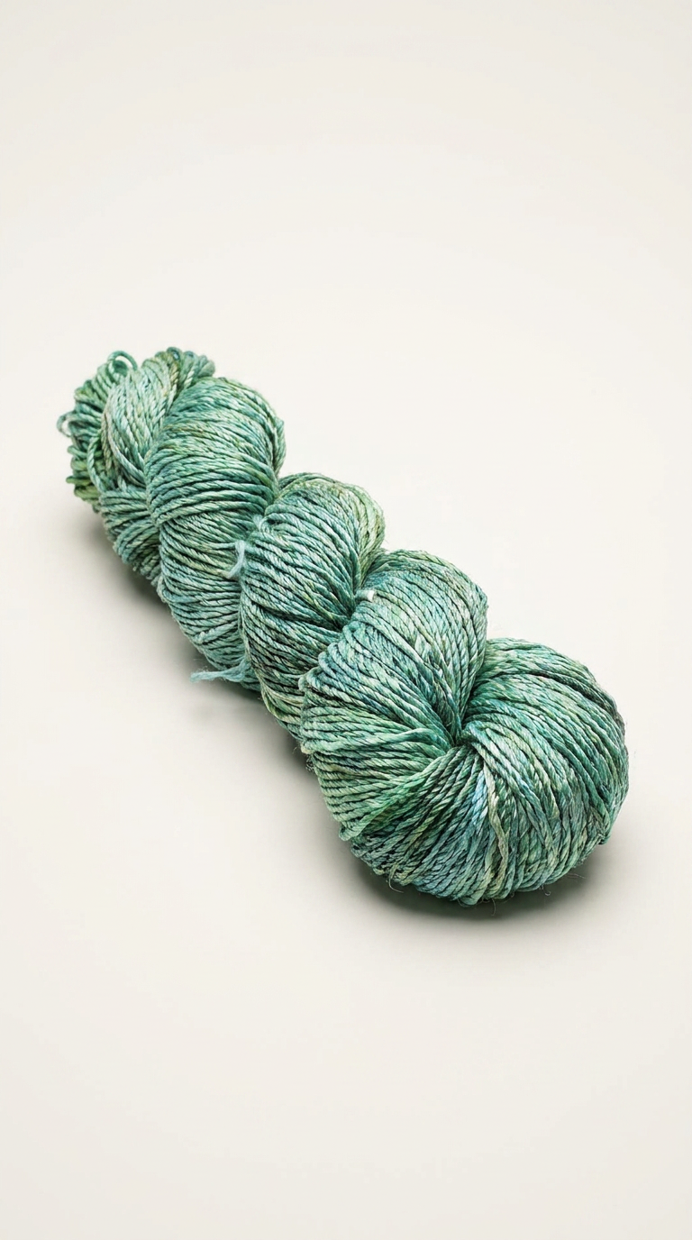 Knitsilk 3 Ply 100% Mulberry Silk Lace Weight Yarn | Perfect for Knitting, Crocheting & Weaving | Premium Quality Silk Yarn for Luxurious Projects (50g – 260 Yards, Dark Green)