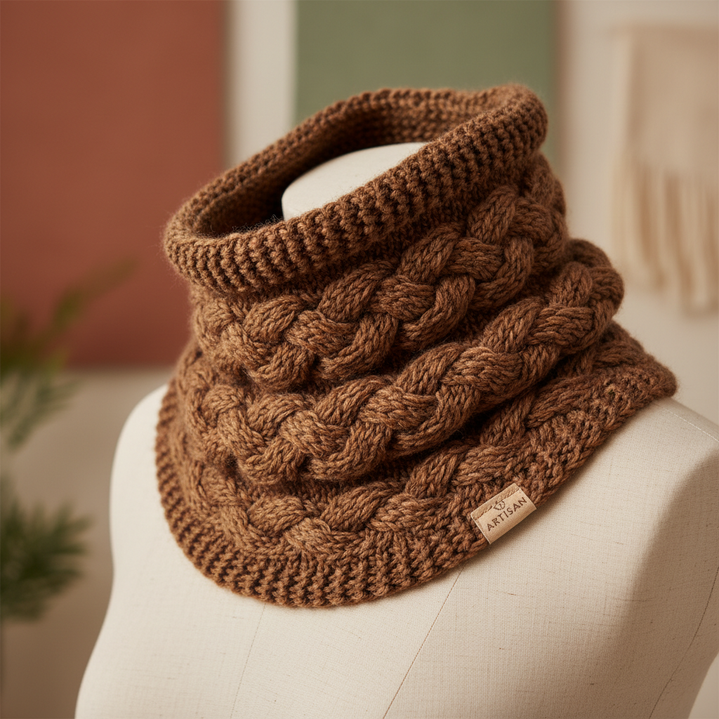 Knitsilk DK Silk Cotton Yarn | 2/60NM x 8 Ply | 180 Yards / 50g | Brown | Soft, Lustrous, Premium Silk Cotton Blend for Knitting, Crochet & Crafting
