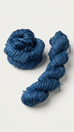 Knitsilk 3 Ply 100% Mulberry Silk Lace Weight Yarn | Perfect for Knitting, Crocheting & Weaving | Premium Quality Silk Yarn for Luxurious Projects (50g – 260 Yards, Twilight blue))