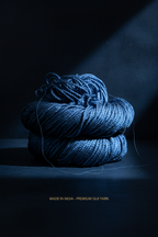 Knitsilk 3 Ply 100% Mulberry Silk Lace Weight Yarn | Perfect for Knitting, Crocheting & Weaving | Premium Quality Silk Yarn for Luxurious Projects (50g – 260 Yards, Twilight blue))