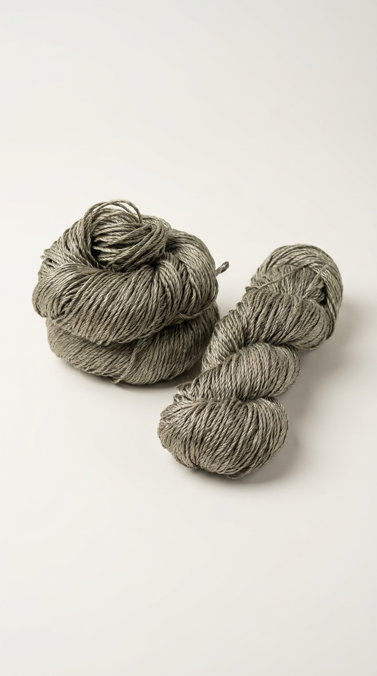 Knitsilk 3 Ply 100% Mulberry Silk Lace Weight Yarn | Perfect for Knitting, Crocheting & Weaving | Premium Quality Silk Yarn for Luxurious Projects (50g – 260 Yards, Olive)