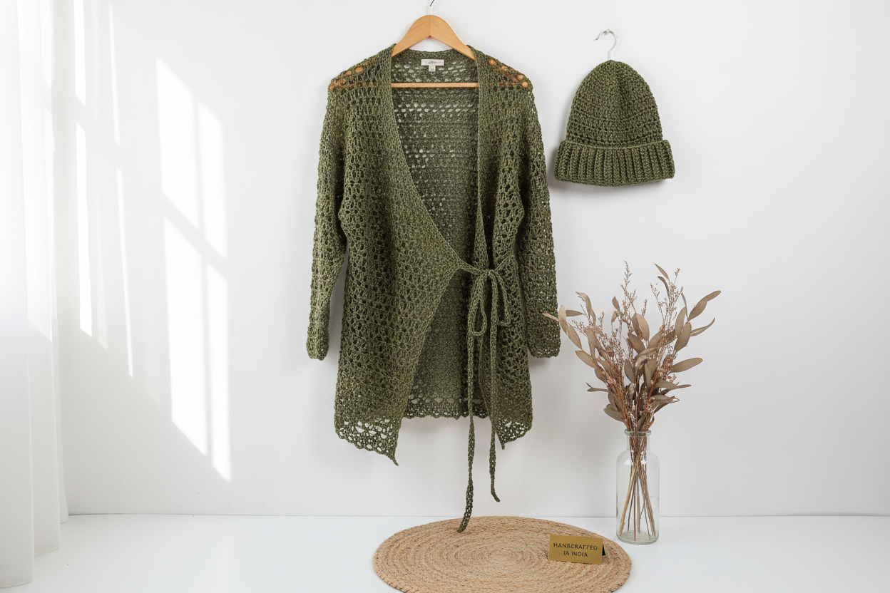 Knitsilk 3 Ply 100% Mulberry Silk Lace Weight Yarn | Perfect for Knitting, Crocheting & Weaving | Premium Quality Silk Yarn for Luxurious Projects (50g – 260 Yards, Olive)