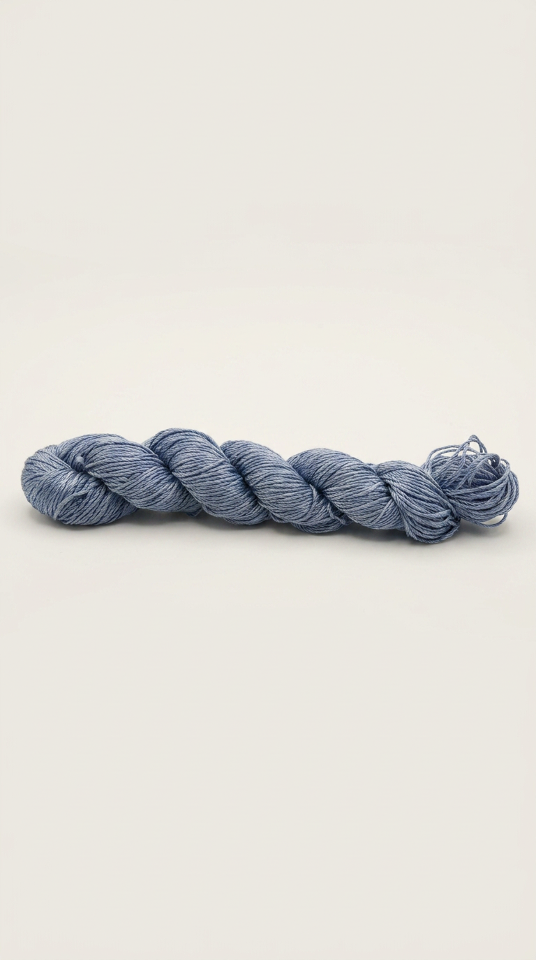 Knitsilk 3 Ply 100% Mulberry Silk Lace Weight Yarn | Perfect for Knitting, Crocheting & Weaving | Premium Quality Silk Yarn for Luxurious Projects (50g – 260 Yards, Silver Surfer)