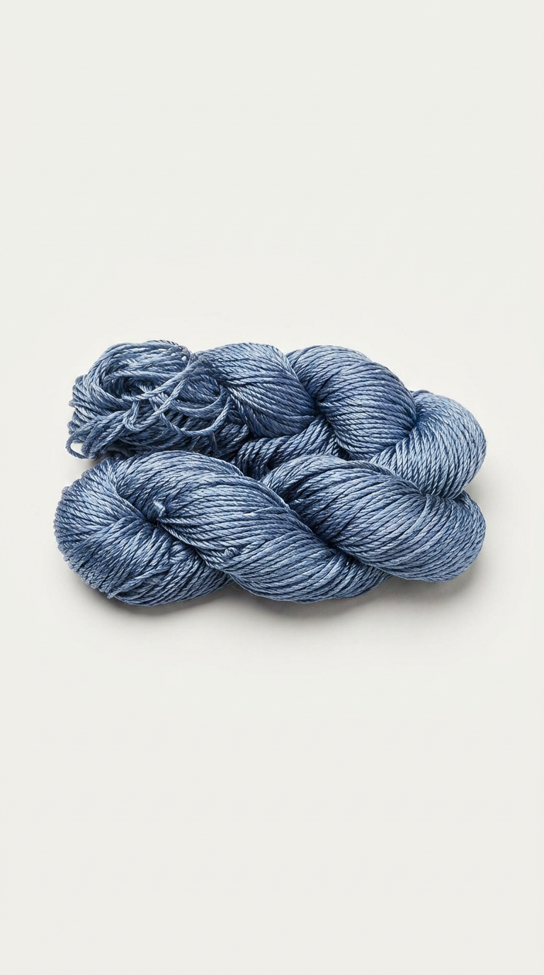 Knitsilk 3 Ply 100% Mulberry Silk Lace Weight Yarn | Perfect for Knitting, Crocheting & Weaving | Premium Quality Silk Yarn for Luxurious Projects (50g – 260 Yards, Silver Surfer)