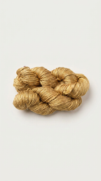 Knitsilk 3 Ply 100% Mulberry Silk Lace Weight Yarn | Perfect for Knitting, Crocheting & Weaving | Premium Quality Silk Yarn for Luxurious Projects (50g – 260 Yards, Golden mustard)