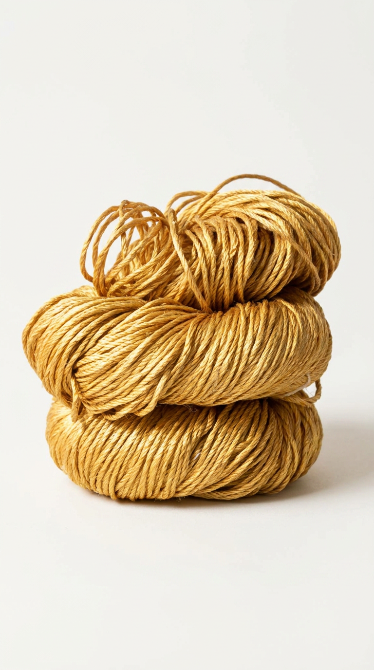 Knitsilk 3 Ply 100% Mulberry Silk Lace Weight Yarn | Perfect for Knitting, Crocheting & Weaving | Premium Quality Silk Yarn for Luxurious Projects (50g – 260 Yards, Golden mustard)
