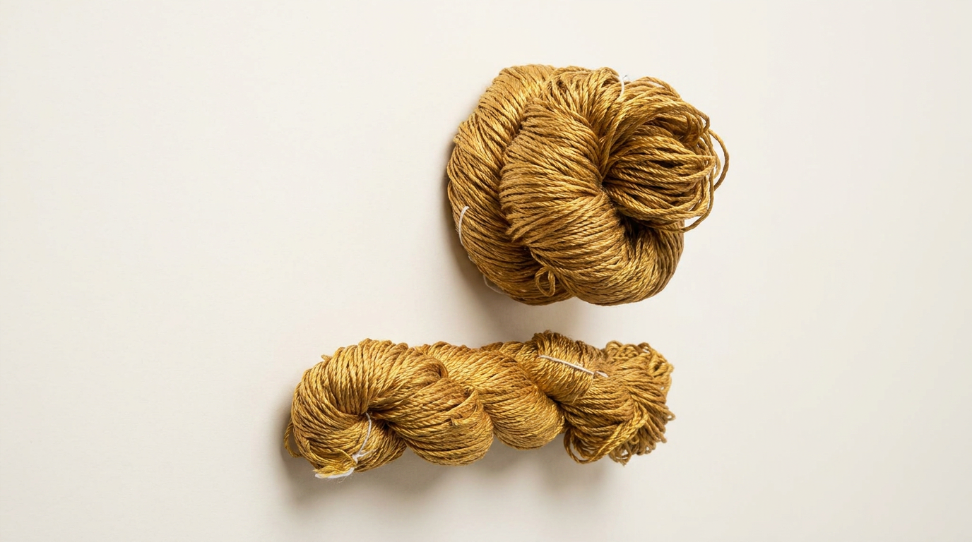 Knitsilk 3 Ply 100% Mulberry Silk Lace Weight Yarn | Perfect for Knitting, Crocheting & Weaving | Premium Quality Silk Yarn for Luxurious Projects (50g – 260 Yards, Mustard)