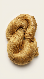 Knitsilk 3 Ply 100% Mulberry Silk Lace Weight Yarn | Perfect for Knitting, Crocheting & Weaving | Premium Quality Silk Yarn for Luxurious Projects (50g – 260 Yards, Mustard)