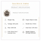 Knitsilk 3 Ply 100% Mulberry Silk Lace Weight Yarn | Perfect for Knitting, Crocheting & Weaving | Premium Quality Silk Yarn for Luxurious Projects (50g – 260 Yards, Bronze)