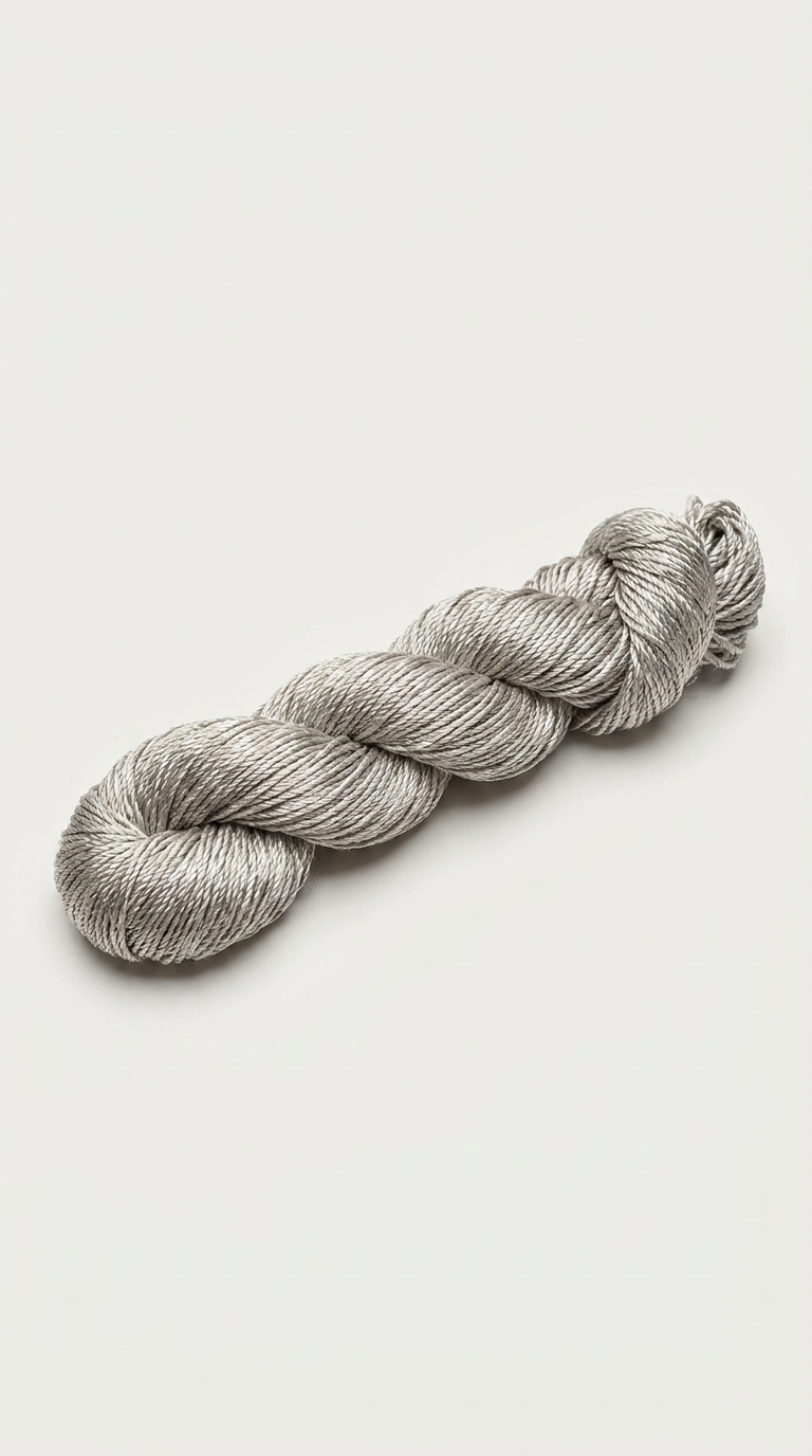 Knitsilk 3 Ply 100% Mulberry Silk Lace Weight Yarn | Perfect for Knitting, Crocheting & Weaving | Premium Quality Silk Yarn for Luxurious Projects (50g – 260 Yards, Shimmer)