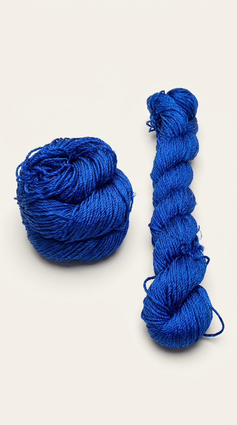Knitsilk 3 Ply 100% Mulberry Silk Lace Weight Yarn | Perfect for Knitting, Crocheting & Weaving | Premium Quality Silk Yarn for Luxurious Projects (50g – 260 Yards, Royal blue)