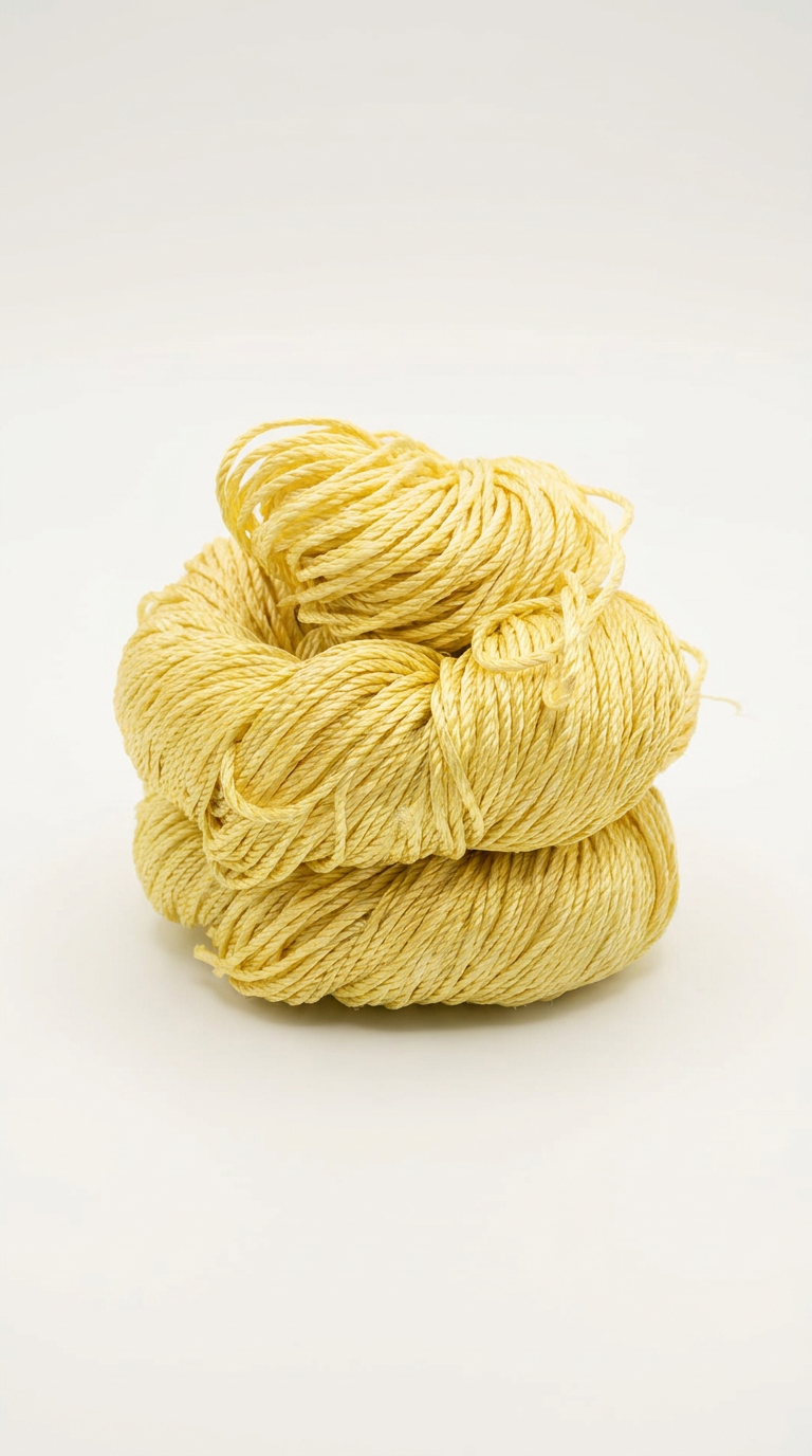 Knitsilk 3 Ply 100% Mulberry Silk Lace Weight Yarn | Perfect for Knitting, Crocheting & Weaving | Premium Quality Silk Yarn for Luxurious Projects (50g – 260 Yards, Pastel Yellow)