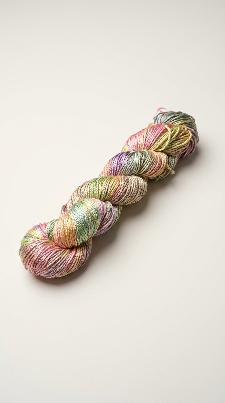 Knitsilk 3 Ply 100% Mulberry Silk Lace Weight Yarn | Perfect for Knitting, Crocheting & Weaving | Premium Quality Silk Yarn for Luxurious Projects (50g – 260 Yards, Sunflower)