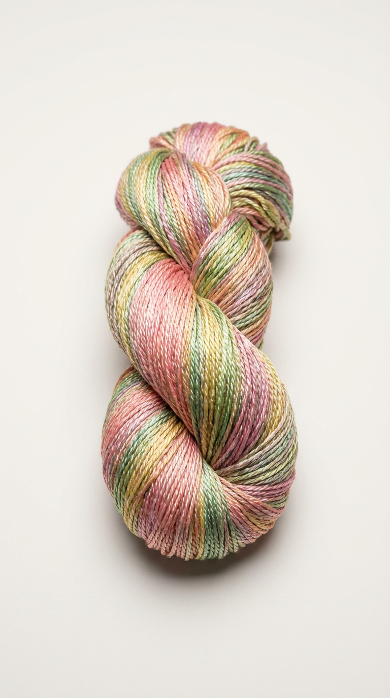 Knitsilk 3 Ply 100% Mulberry Silk Lace Weight Yarn | Perfect for Knitting, Crocheting & Weaving | Premium Quality Silk Yarn for Luxurious Projects (50g – 260 Yards, Sunflower)