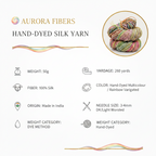 Knitsilk 3 Ply 100% Mulberry Silk Lace Weight Yarn | Perfect for Knitting, Crocheting & Weaving | Premium Quality Silk Yarn for Luxurious Projects (50g – 260 Yards, Sunflower)