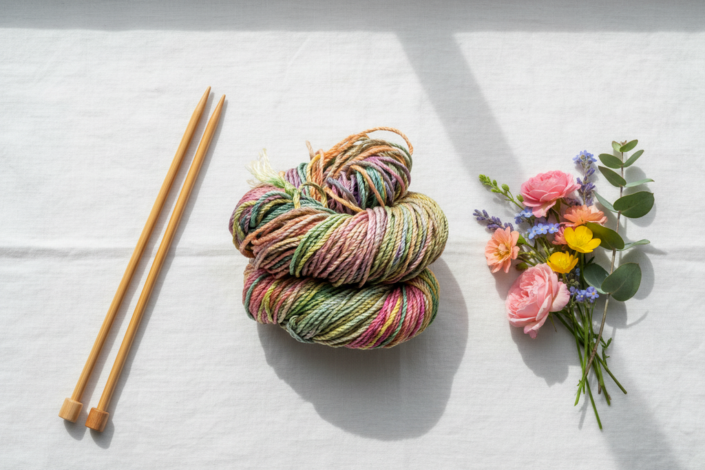 Knitsilk 3 Ply 100% Mulberry Silk Lace Weight Yarn | Perfect for Knitting, Crocheting & Weaving | Premium Quality Silk Yarn for Luxurious Projects (50g – 260 Yards, Sunflower)