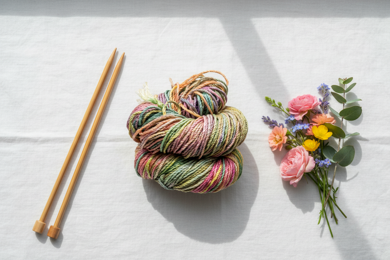 Knitsilk 3 Ply 100% Mulberry Silk Lace Weight Yarn | Perfect for Knitting, Crocheting & Weaving | Premium Quality Silk Yarn for Luxurious Projects (50g – 260 Yards, Sunflower)