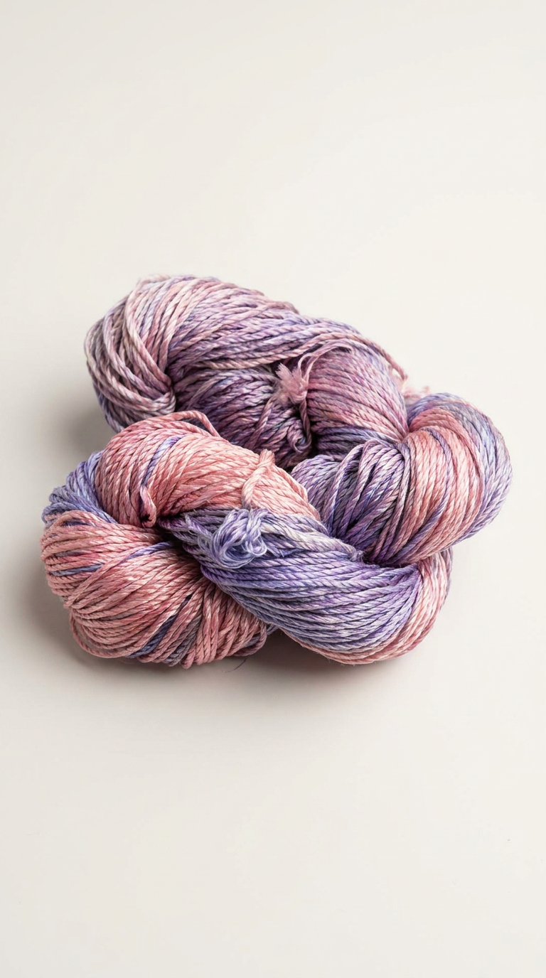 Knitsilk 3 Ply 100% Mulberry Silk Lace Weight Yarn | Perfect for Knitting, Crocheting & Weaving | Premium Quality Silk Yarn for Luxurious Projects (50g – 260 Yards, Orchids)