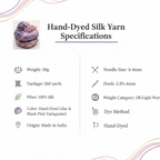 Knitsilk 3 Ply 100% Mulberry Silk Lace Weight Yarn | Perfect for Knitting, Crocheting & Weaving | Premium Quality Silk Yarn for Luxurious Projects (50g – 260 Yards, Orchids)