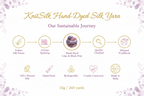 Knitsilk 3 Ply 100% Mulberry Silk Lace Weight Yarn | Perfect for Knitting, Crocheting & Weaving | Premium Quality Silk Yarn for Luxurious Projects (50g – 260 Yards, Orchids)