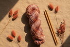 Knitsilk 3 Ply 100% Mulberry Silk Lace Weight Yarn | Perfect for Knitting, Crocheting & Weaving | Premium Quality Silk Yarn for Luxurious Projects (50g – 260 Yards, Lotus)