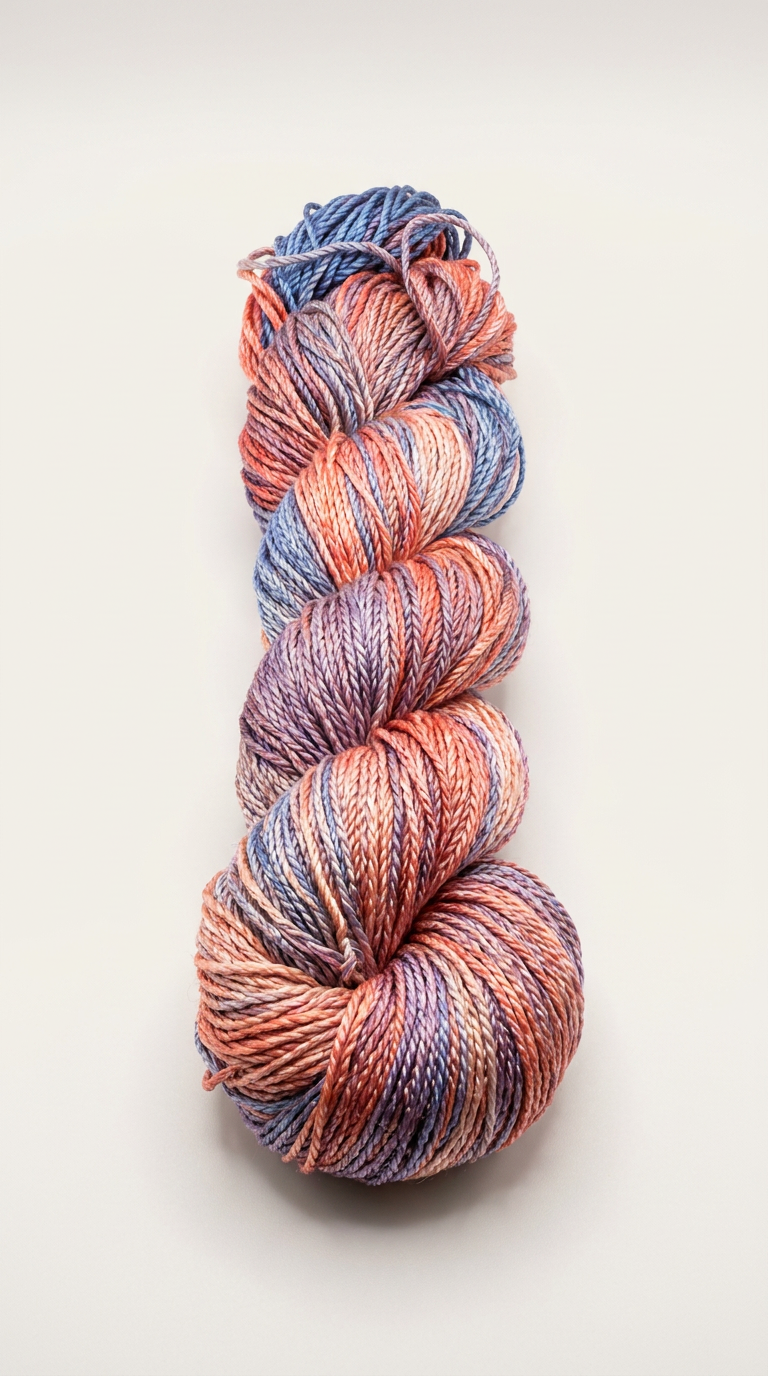 Knitsilk 3 Ply 100% Mulberry Silk Lace Weight Yarn | Perfect for Knitting, Crocheting & Weaving | Premium Quality Silk Yarn for Luxurious Projects (50g – 260 Yards, Lotus)
