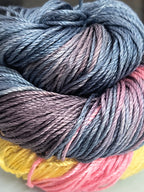 Knitsilk 3 Ply 100% Mulberry Silk Lace Weight Yarn | Perfect for Knitting, Crocheting & Weaving | Premium Quality Silk Yarn for Luxurious Projects (50g – 260 Yards, Tiger Lily)